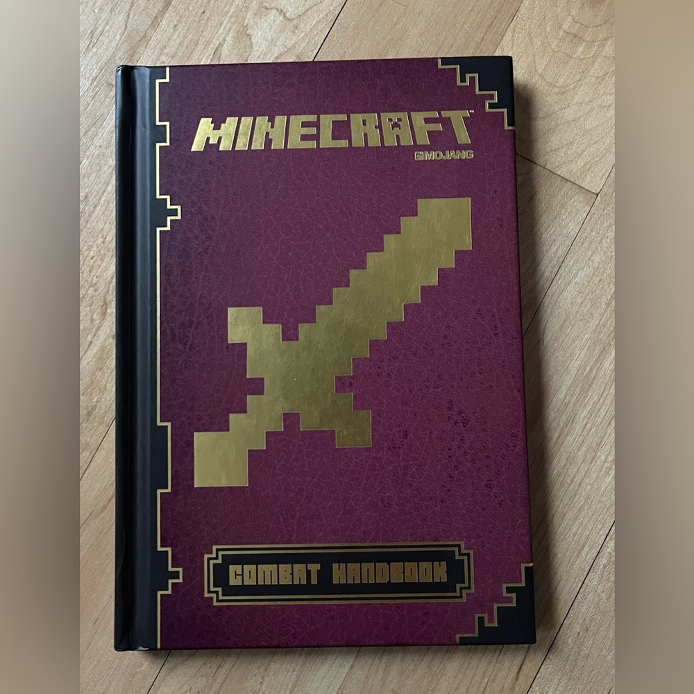 Minecraft Combat Handbook - Burgundy and Gold